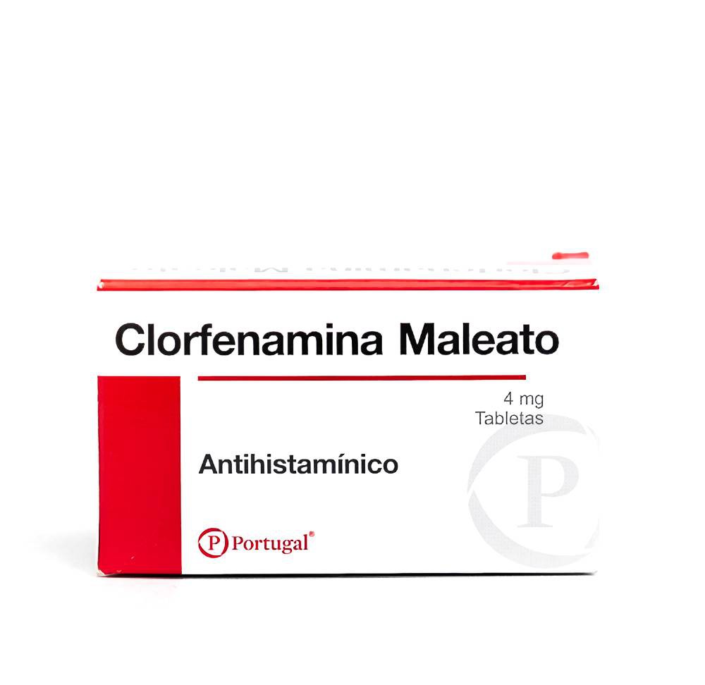 CLORFENAMINA MALEATO 4 mg Caja Envase Blister Tableta TABLETA